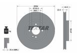 TEXTAR Bremsscheibe PRO+ 92183505 294mm 22mm für MINI BMW