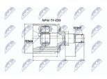 NTY Gelenksatz, Antriebswelle npwty039 getriebeseitig für TOYOTA