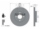 TEXTAR Bremsscheibe 92303703 252mm 20mm für Suzuki