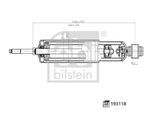 FEBI BILSTEIN Stoßdämpfer 193118 Vorderachse links für NISSAN