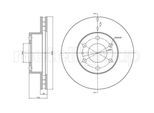 METELLI Bremsscheibe 230913c belüftet 300mm 28mm für Iveco