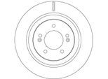 TRW Bremsscheibe df6959 314mm 20mm für KIA
