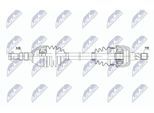 NTY Antriebswelle npwpl186 Vorderachse links für Opel