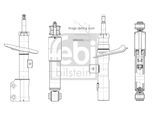 FEBI BILSTEIN Stoßdämpfer 1002455 Vorderachse links für ALFA ROMEO