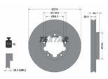 TEXTAR Bremsscheibe 92324003 276mm 28mm für NISSAN RENAULT