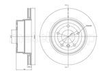 METELLI Bremsscheibe 231115c belüftet 320mm 20mm für BMW
