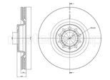 METELLI Bremsscheibe 230851c belüftet 345mm 30mm für Audi