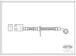 CORTECO Bremsschlauch 19035730 Vorderachse für HONDA