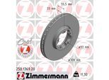 ZIMMERMANN Bremsscheibe 250136920 Vorderachse belüftet 308mm 33mm für Ford