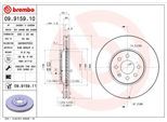 BREMBO Bremsscheibe 09915910 280mm 25mm für Opel Vaughall