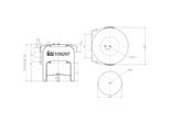 FEBI BILSTEIN Federbalg, Luftfederung 109297 Hinterachse 347mm für Iveco