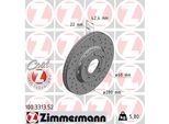 ZIMMERMANN Bremsscheibe SPORT COAT Z 100331352 Hinterachse Gelocht 280mm 22mm für VAG