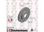 ZIMMERMANN Bremsscheibe SPORT COAT Z 280315352 Vorderachse Gelocht 262mm 21mm für HONDA (GAC) ROVER