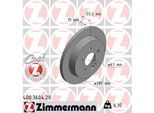 ZIMMERMANN Bremsscheibe 400360420 Hinterachse voll 285mm 15mm für Mercedes