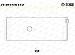 GLYCO Pleuellager 7139646std für Volvo