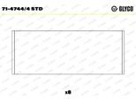 GLYCO Pleuellager 7147444std für Opel