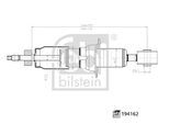 FEBI BILSTEIN Stoßdämpfer 194162 Vorderachse rechts für TOYOTA