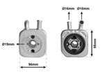 VAN WEZEL Ölkühler, Motoröl 58003082 für VW