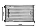VAN WEZEL Kühler, Motorkühlung 17002261 für Fiat / LANCIA