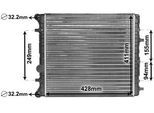 VAN WEZEL Kühler, Motorkühlung 58002346 für VW