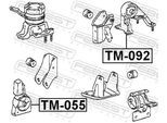 FEBEST Lagerung, Motor tm055 vorne für TOYOTA