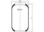 FEBI BILSTEIN Federbalg, Luftfederung 20661 243mm für Volvo Iveco Mercedes IRISBUS