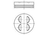 MAHLE Kolben 0027400 für Mercedes