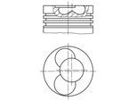 MAHLE Kolben 0282000 für Zylinder 1-2 CUPRA