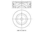 MAHLE Kolben 039pi00113000 für Peugeot Ford Volvo