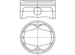 MAHLE Kolben 503pi00102000 für Porsche