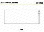 GLYCO Pleuellager 0143778025mm