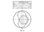 MAHLE Kolben 0309700 für Zylinder 1-2 CUPRA