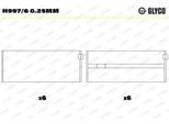 GLYCO Kurbelwellenlager h9976025mm für Mercedes