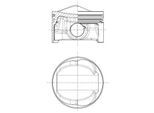MAHLE Kolben 028pi00124000 für Zylinder 1-3 CUPRA