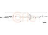 COFLE Seilzug, Schaltgetriebe 112883 für Opel NISSAN RENAULT