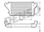 DENSO Ladeluftkühler dit45004 für MITSUBISHI