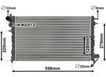 VAN WEZEL Kühler, Motorkühlung 09002120 für Citroën/Peugeot Citroën