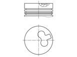MAHLE Kolben 0141700 für Ford