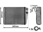 VAN WEZEL Wärmetauscher, Innenraumheizung 30006673 für Mercedes