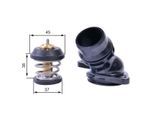 GATES Thermostat, Kühlmittel th42995k1 für Audi VW