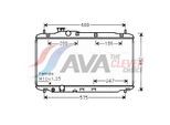 AVA QUALITY COOLING Kühler, Motorkühlung hd2296 für HONDA