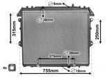 VAN WEZEL Kühler, Motorkühlung 53002496 für TOYOTA