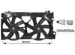 VAN WEZEL Lüfter, Motorkühlung 0955749 vorne für Citroën/Peugeot Citroën