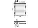 VALEO Wärmetauscher, Innenraumheizung 811500 für VW