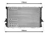 VAN WEZEL Kühler, Motorkühlung 03002077 für Audi