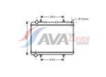 AVA QUALITY COOLING Kühler, Motorkühlung pe2259 für Peugeot