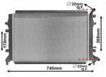 VAN WEZEL Niedertemperaturkühler, Ladeluftkühler 58012715 für VW