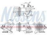 NISSENS Kühler, Abgasrückführung 989424 für VW