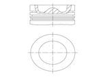MAHLE Kolben 039pi00127000 für Opel Peugeot Citroën