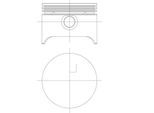 MAHLE Kolben 0017601 für Mercedes
